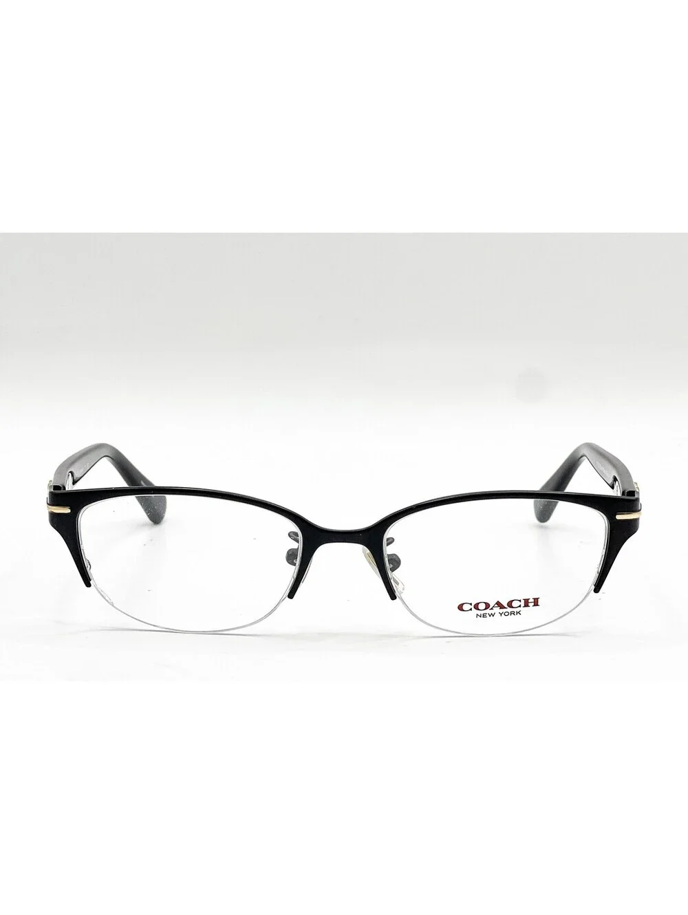 Coach HC 5058 9192 Satin Black Browline Authentic Eyeglass Frames 49-17-135